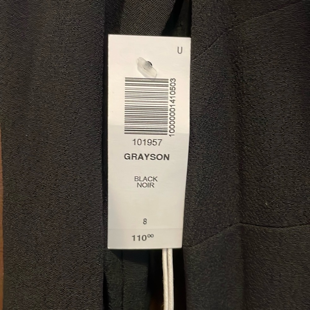 NWT Sunday Best Aritzia Grayson Dress, Black Size 8 - Picture 3 of 10